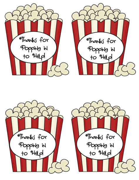 4 Best Images of Free Printable Popcorn Labels - Free Printable Popcorn ...