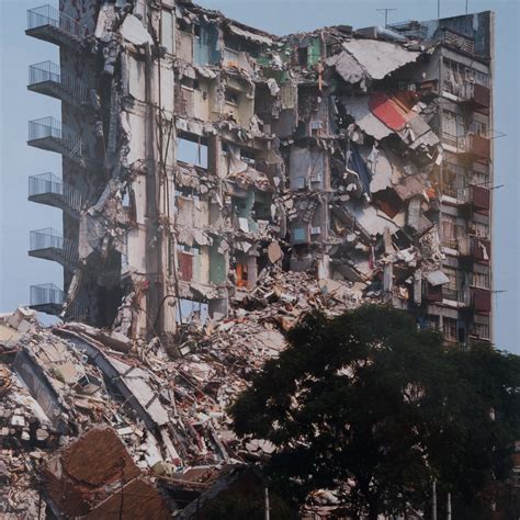 Triptych of 1985 Mexico City Earthquake by Elecio Russek – Blackman Cruz