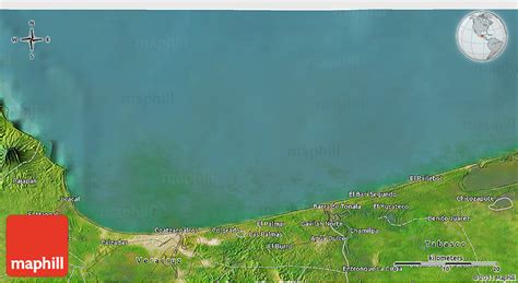 Satellite 3D Map of Coatzacoalcos