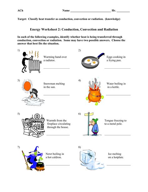 Energy Worksheet - EnergyWorksheet.com