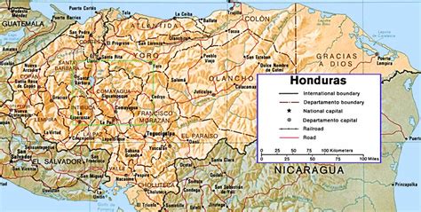 Honduras Lake Yojoa Map