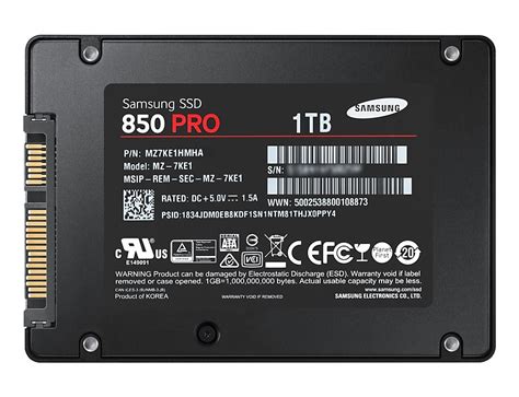 SSD 850 Pro Series - 1TB 2.5-inch MZ-7KE1T0 | Samsung SSD