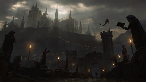 dark, fantasy art, artwork, fantasy city, HD Wallpaper | Rare Gallery