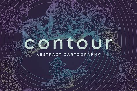 Contour Abstract Cartography | Photoshop Graphics ~ Creative Market