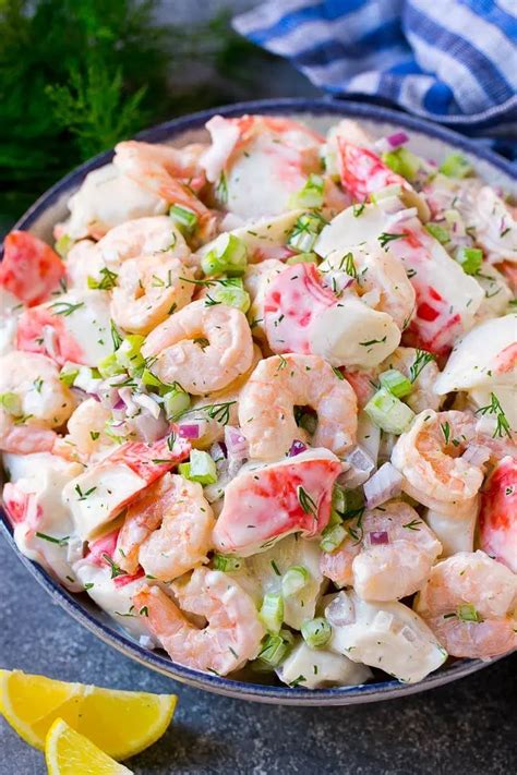 Seafood Salad | Seafood dish recipes, Sea food salad recipes, Shrimp recipes easy