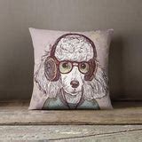 Poodle Decorative Pillow Case Kids Room Decor