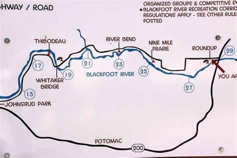 Blackfoot River Float Map - Black Sea Map