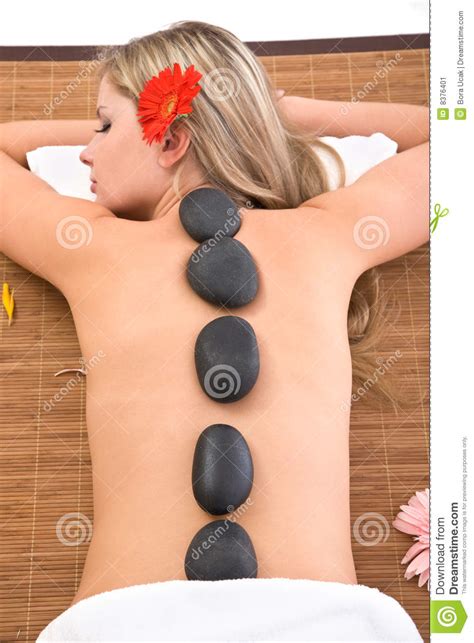 Volcanic stone massage stock image. Image of alternative - 8376401