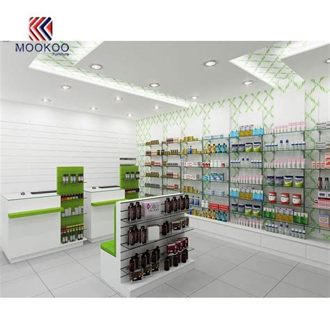 China Customized Pharmacies Shop Display Counter Design Manufacturers ...