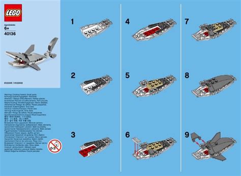 LEGO 40136 Shark Instructions, Promotional - Monthly Mini Model Build