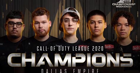 The Dallas Empire Are The 2020 Call Of Duty League Champions