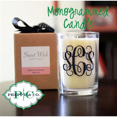 Monogrammed Candle - BelleChic