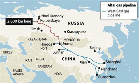 Graphic: Russia-China gas pipeline to span 2,600km - The Globe and Mail