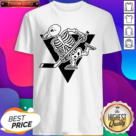 Pittsburgh Penguins Skeleton Halloween Day Shirt - SheenyTee