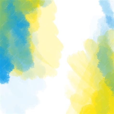 Premium Vector | Watercolor creative background blue and yellow color