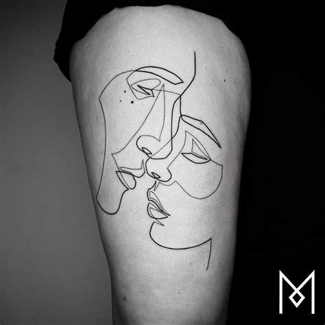 One Line Tattoo Kiss Tattoos, New Tattoos, Ink Tattoo, Xoil Tattoos ...