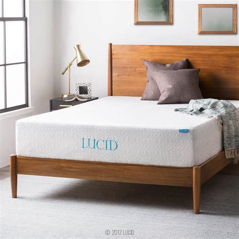 LUCID 12 Inch Gel Infused Memory Foam Mattress Review - Slant