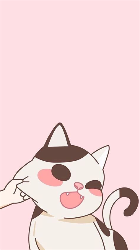 Kawaii Pink Cute Cat Wallpaper Cartoon - Cute Cat Wallpaper Kawaii Wallpaper Cute Wallpapers Cat ...