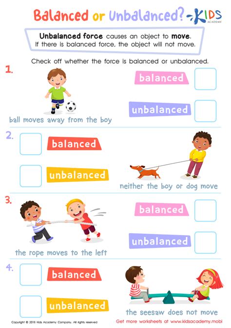 Balanced Forces Worksheet