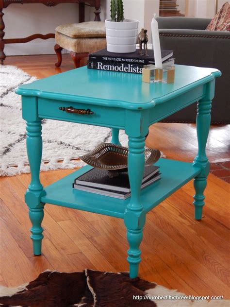 Patina Green Glam End Table | End tables, Table, Refinishing furniture