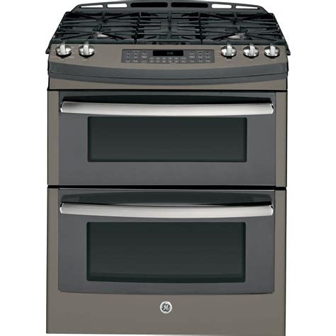 GE Profile 6.8 cu. ft. Double Oven Gas Range with Self-Cleaning ...