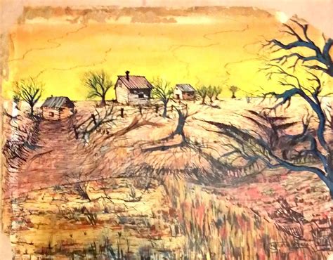 Dust Bowl landscape Painting by Melvin Vierra - Fine Art America