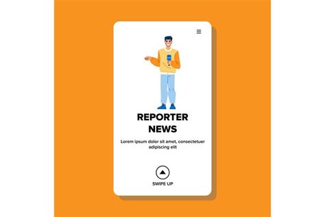 reporter news vector