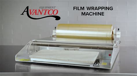 Business 18 Food Tray Film Wrapper Wrapping Machine W/Film Storage Teflon Plate Shrink Material ...