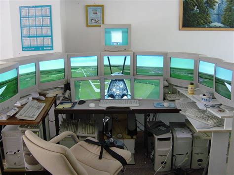 I want it! Amazing flight sim setup. | Diy computer desk, Computer desk ...