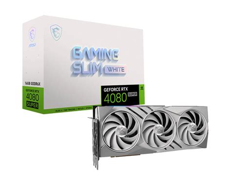 MSI GeForce RTX™ 4080 SUPER 16G GAMING SLIM WHITE