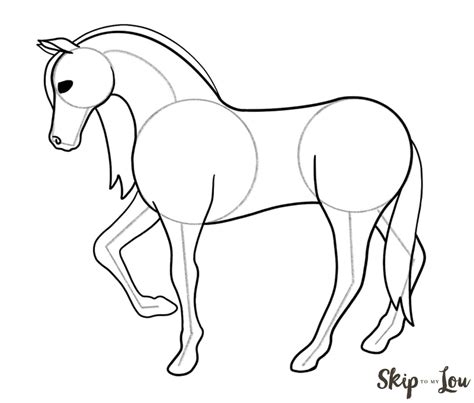 How to Draw a Horse {Step by Step with Printable Guide} | Cavalos ...