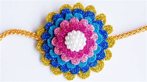 Super Easy Rakhi Making At Home - 5 मिनिट में बनायें ये सुंदर #राखी | Ho... (With images ...