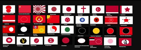 Ultimate ideology flags of Japan : r/vexillology