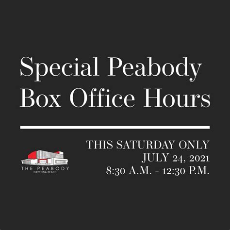 SPECIAL ANNOUNCEMENT: The Peabody Box... - Peabody Auditorium | Facebook