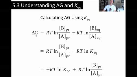 Delta G Prime Equation