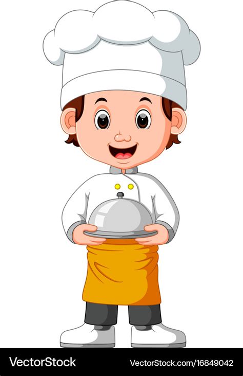 Boy chef cartoon Royalty Free Vector Image - VectorStock