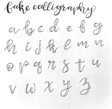 Fake Calligraphy: Tutorial + Examples - SarahsSnailMail | Letras do ...