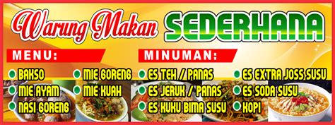 Download Desain Gratis Banner Spanduk Warung Makan Coreldraw Cdr - IMAGESEE