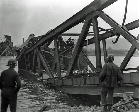 Collapsed Remagen Bridge – WW2 Images