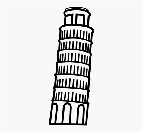 Leaning Tower Of Pisa Silhouette Clipart , Free Transparent Clipart ...