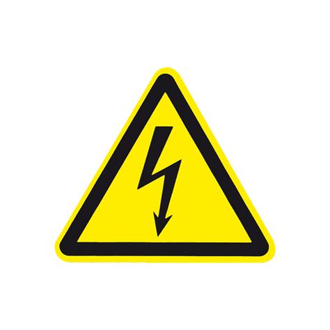 Warning Sign: Warning of dangerous high voltage, 25 mm 10 pcs. | HILPRESS