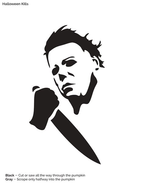 Michael Myers Pumpkin Template - prntbl.concejomunicipaldechinu.gov.co