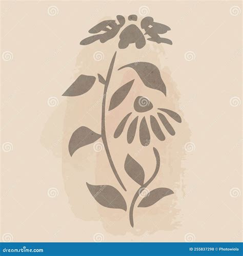 Printable Trendy Botanical Card Stock Vector - Illustration of elegant, invitation: 255837298