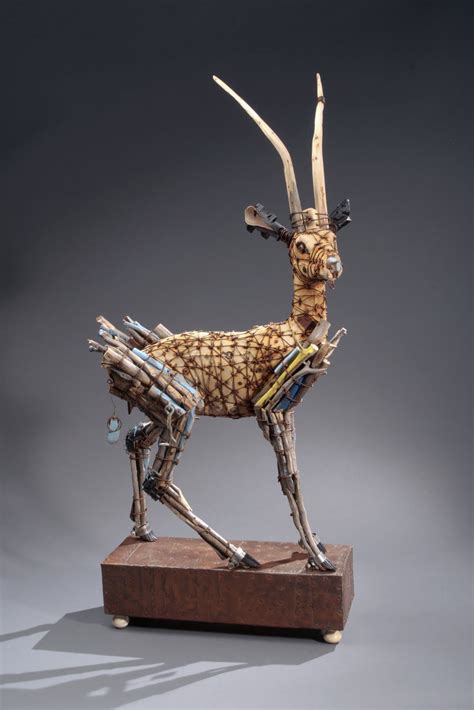 geoffrey gorman | Fiber sculpture, Found object art, Animal sculptures