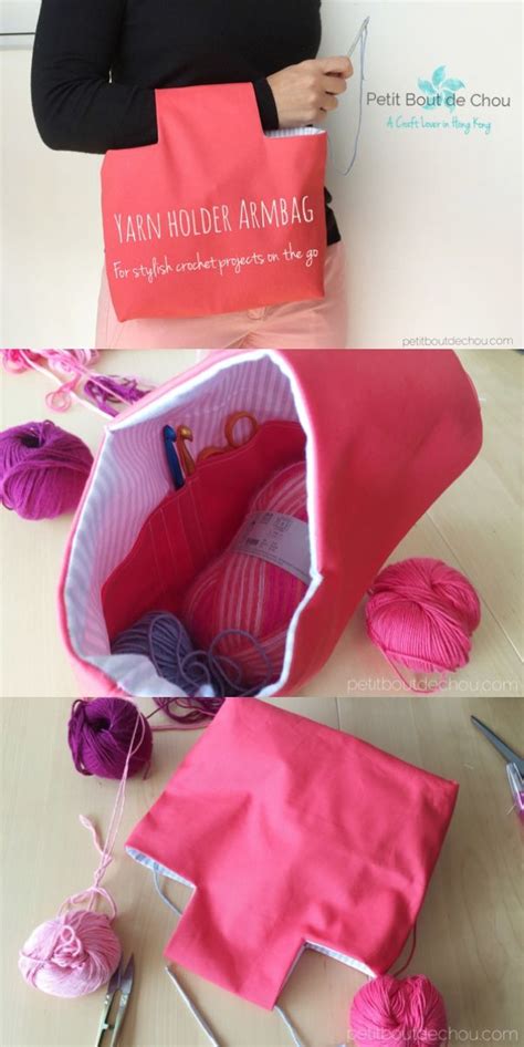 DIY: Yarn Holder Armbag - Petit Bout de Chou | Yarn holder, Diy yarn ...