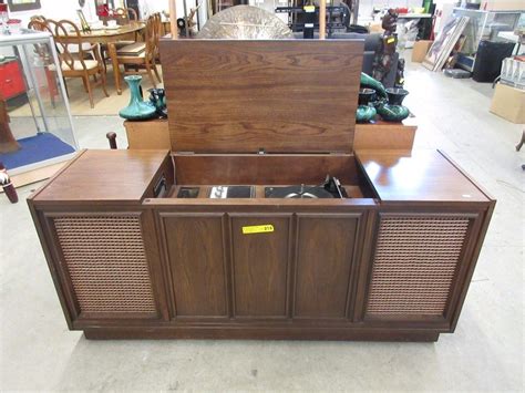 Vintage Stereo Cabinet with Viking Turntable