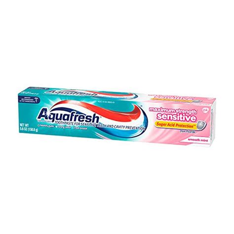 Aquafresh Sensitive Maximum Strength Toothpaste 5.6 Oz (Pack of 6 ...