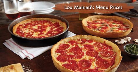 Lou Malnati's Menu Prices - Restaurant & Catering Menu