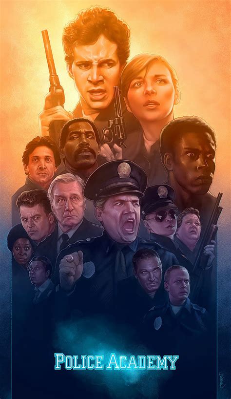 Alternative movie poster for Police Academy by Barret Chapman