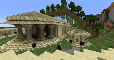 Sandstone Temple. Minecraft Map